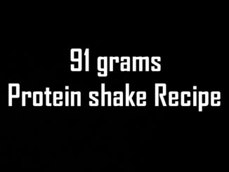 Protein shake recipe