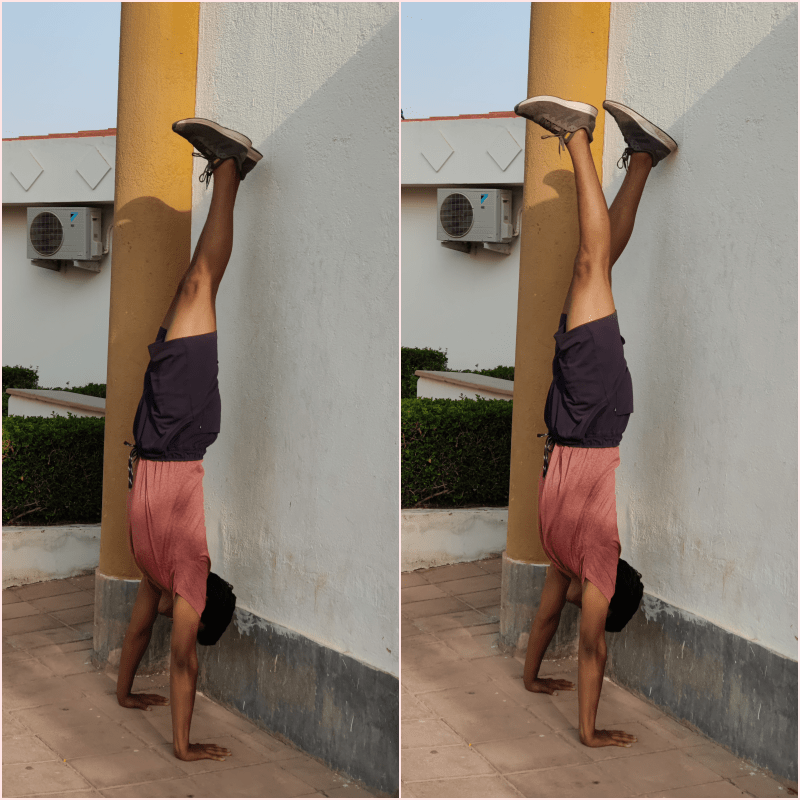 wall handstand
